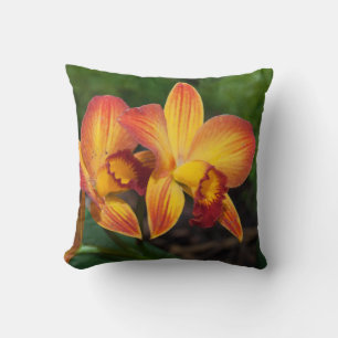 Rhyncattleanthe Love Tapestry Throw Pillow