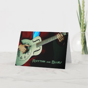 Rhythm and Blues Guitar Greeting Card
