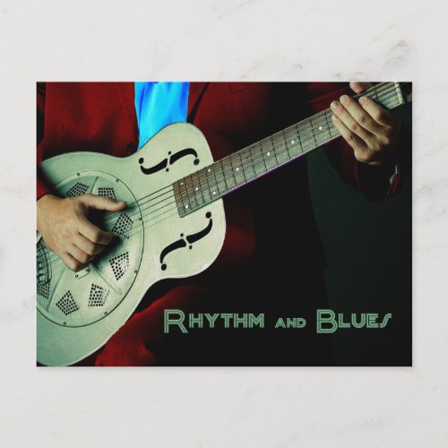 Rhythm and Blues Guitar Postcard