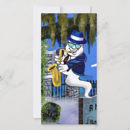 RHYTHM AND BOOOS: GHOST PLAYS A SAXAPHONE