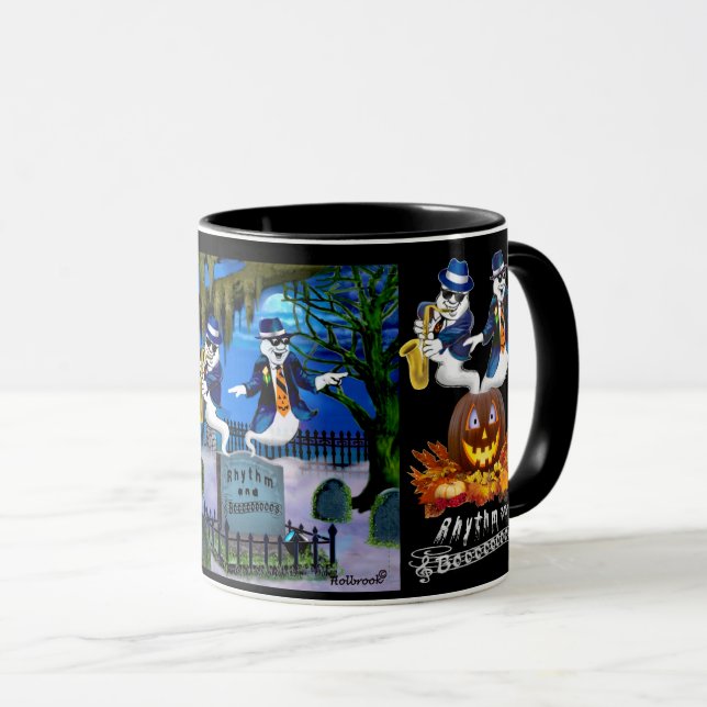 RHYTHM AND BOOOS MUG (Front Right)