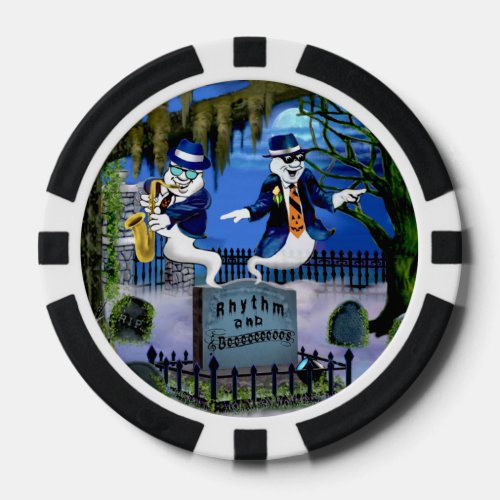 RHYTHM AND BOOOS POKER CHIPS