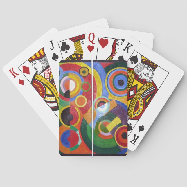 Rhythm by Robert Delaunay Poker Cards (Back)