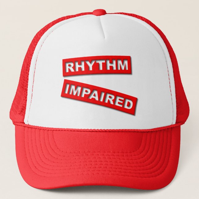 Rhythm Impaired Funny Hat Humor (Front)