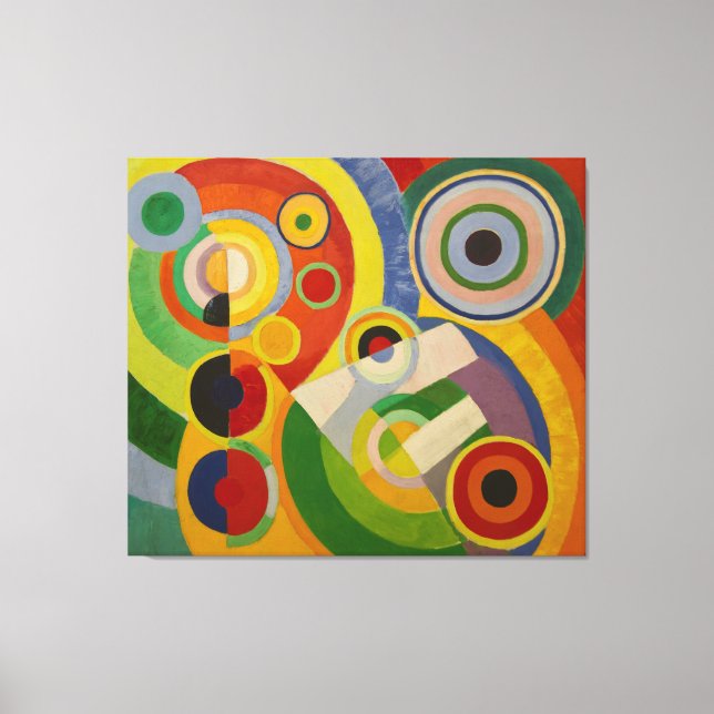 Rhythm Joie de vivre by Robert Delaunay 1930 Canvas Print (Front)