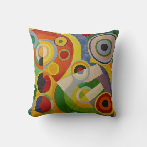 Rhythm Joie de vivre by Robert Delaunay 1930 Throw Pillow