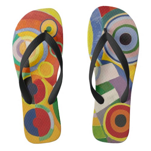 Rhythm Joy of Life  Robert Delaunay  Flip Flops