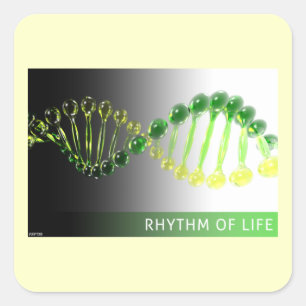 Rhythm of Life Square Sticker