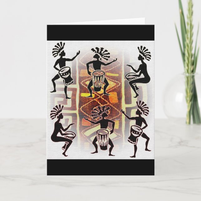 Rhythm of the Drums Card (Front)