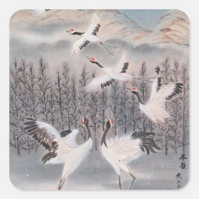 Rhythm of Winter Square Sticker (Front)