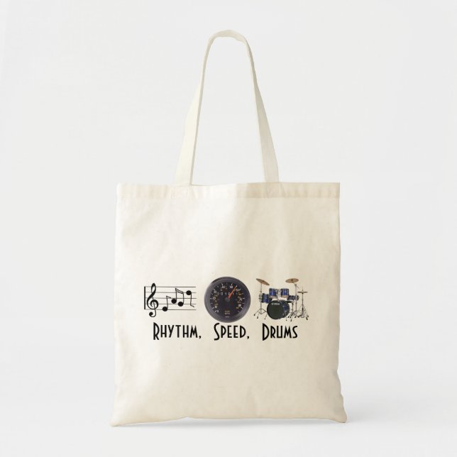 Rhythm, Speed, Drums Bag (Front)