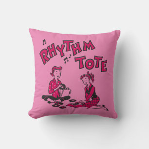 Rhythm Tote throw pillow 