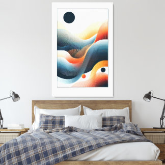 Rhythmic Contours Canvas Print