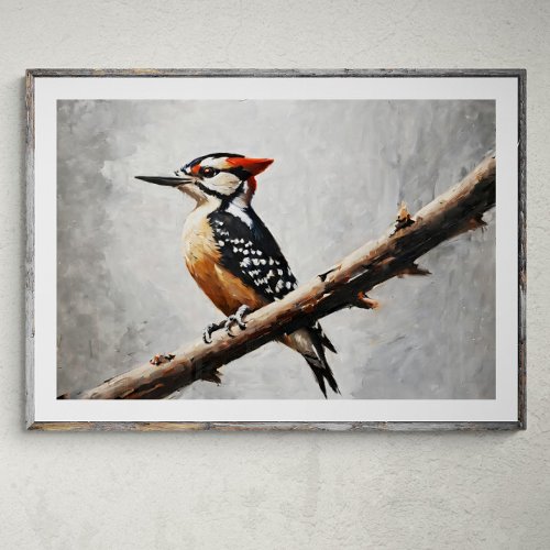 Rhythmic Echoes Woodpeckers Melody Poster