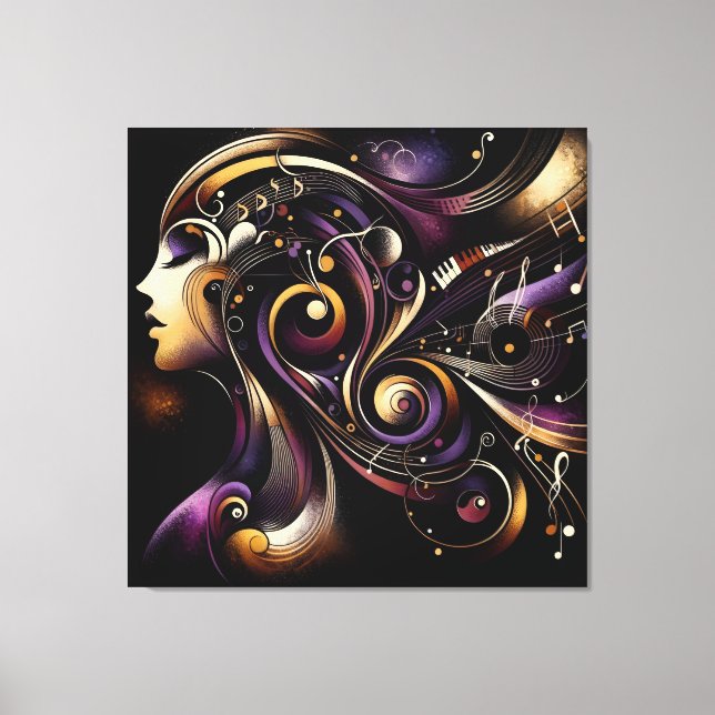 Rhythmic Essence Canvas Print (Front)