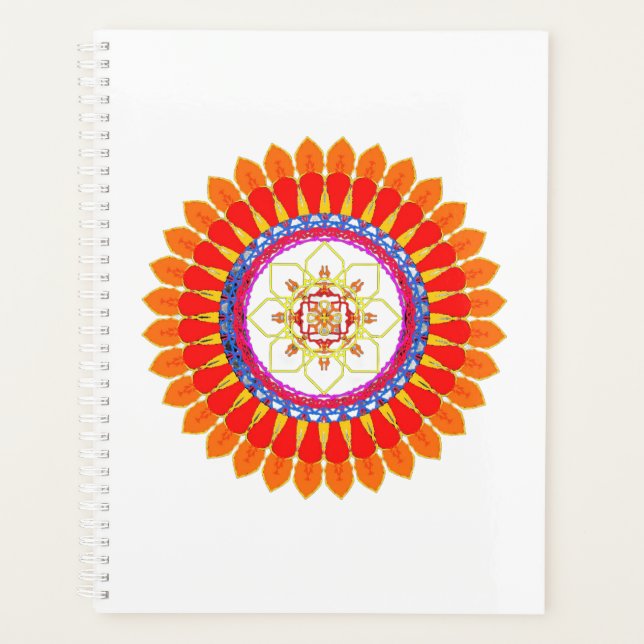 Rhythmic Euphoria Mandala  Planner (Front)