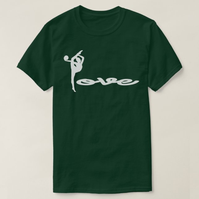 Rhythmic Gymnast LoveWomenx27s Gymnastic T-Shirt (Design Front)
