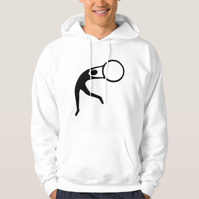 Rhythmic Gymnastic Figure - Black Hoodie (Front)