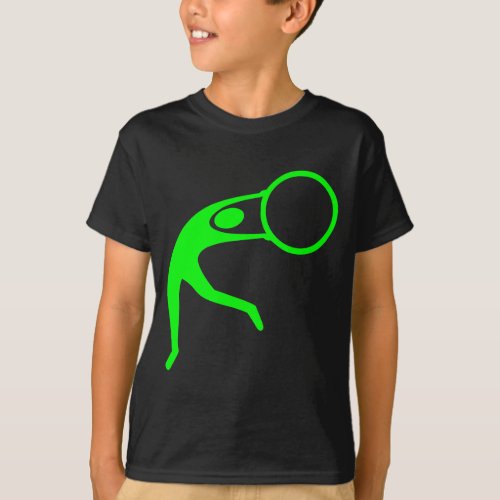 Rhythmic Gymnastic Figure _ Green T_Shirt