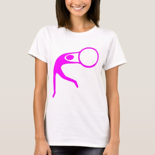 Rhythmic Gymnastic Figure _ Magenta T_Shirt