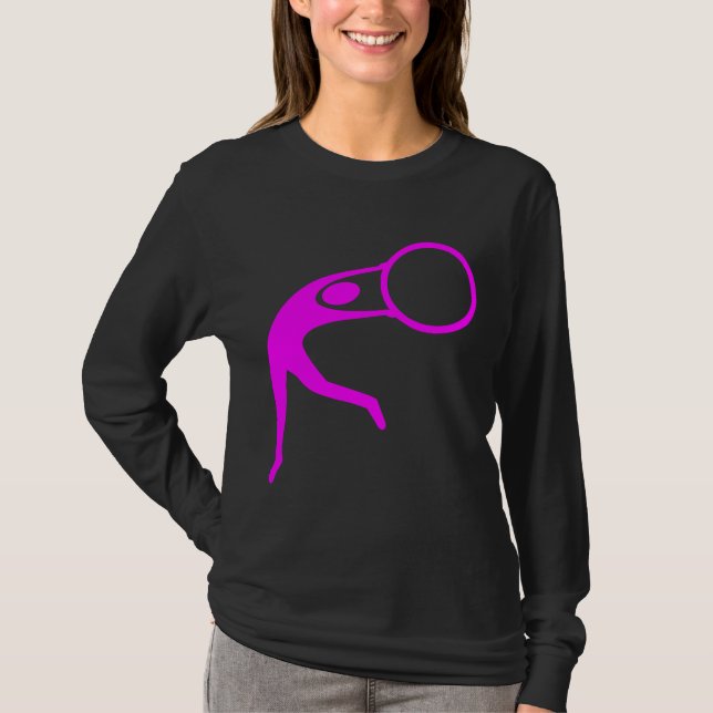 Rhythmic Gymnastic Figure - Magenta T-Shirt (Front)