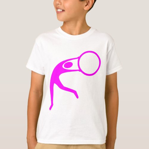 Rhythmic Gymnastic Figure _ Magenta T_Shirt