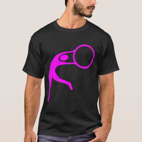 Rhythmic Gymnastic Figure _ Magenta T_Shirt