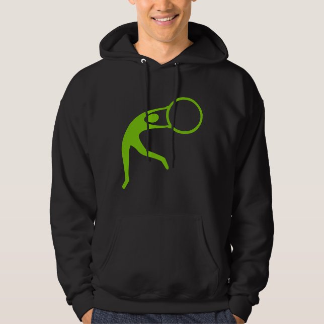 Rhythmic Gymnastic Figure - Martian Green Hoodie (Front)