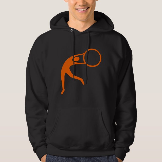 Rhythmic Gymnastic Figure - Orange Hoodie (Front)