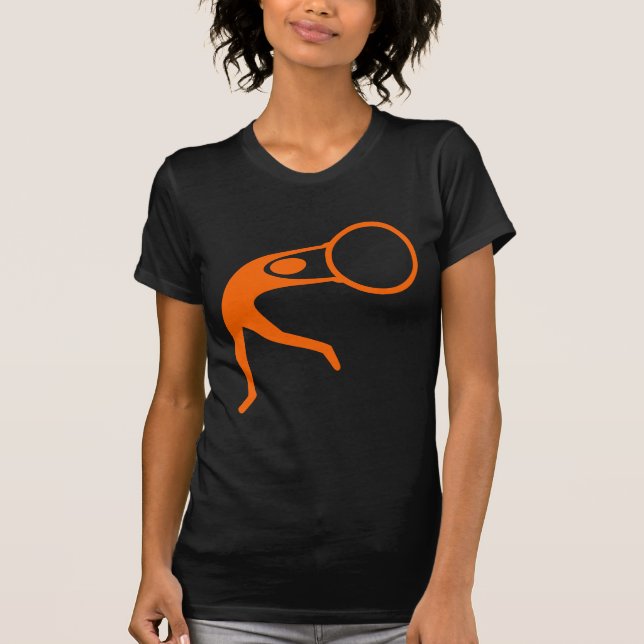 Rhythmic Gymnastic Figure - Orange T-Shirt (Front)