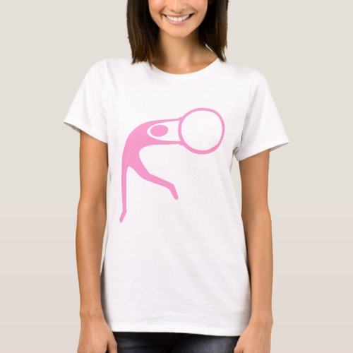 Rhythmic Gymnastic Figure _ Pink T_Shirt