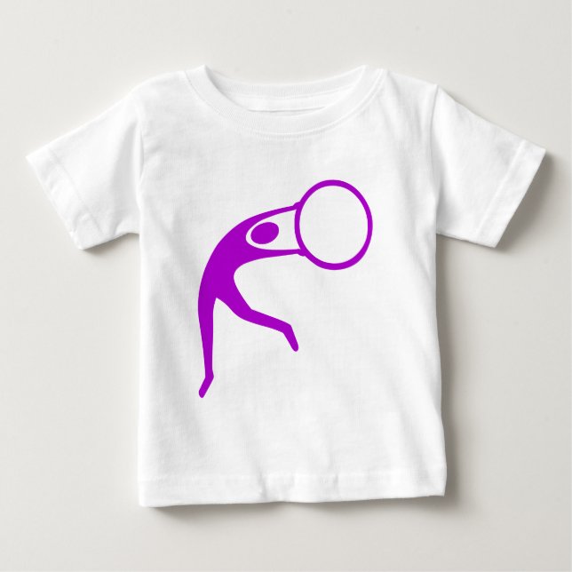 Rhythmic Gymnastic Figure - Purple Baby T-Shirt (Front)
