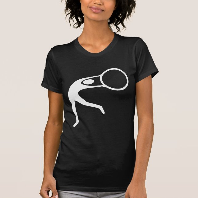 Rhythmic Gymnastic Figure - White T-Shirt (Front)
