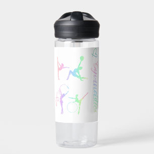 Rhythmic Gymnastic Rainbow Glitter Two-Tone C Water Bottle