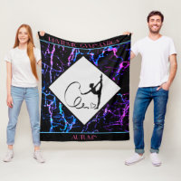 Rhythmic Gymnastics Abstract Fleece Blanket