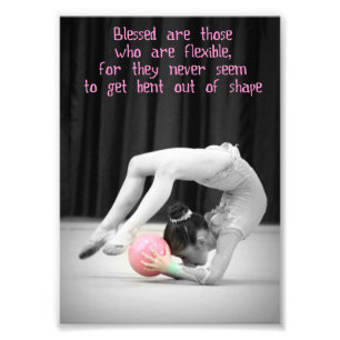 Rhythmic Gymnastics art flexible poster 5x7