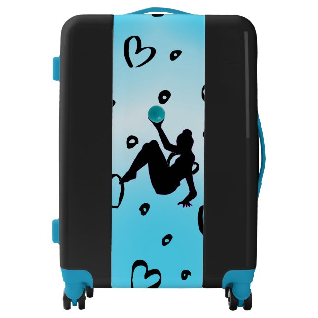 Rhythmic Gymnastics Ball Routine Hearts Luggage  (Front)