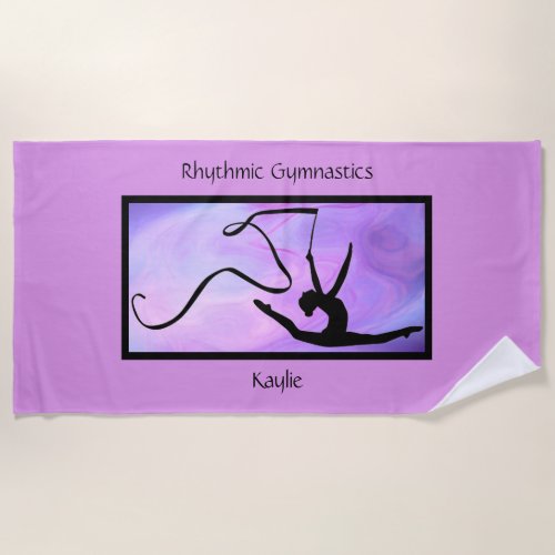 Rhythmic Gymnastics Beach Towel