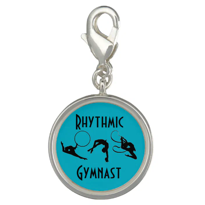 Satin Gymnast Necklace Silver Gymnastics Pendant