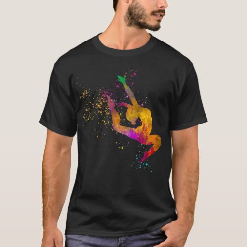 Rhythmic gymnastics competition in watercolor 11 T_Shirt