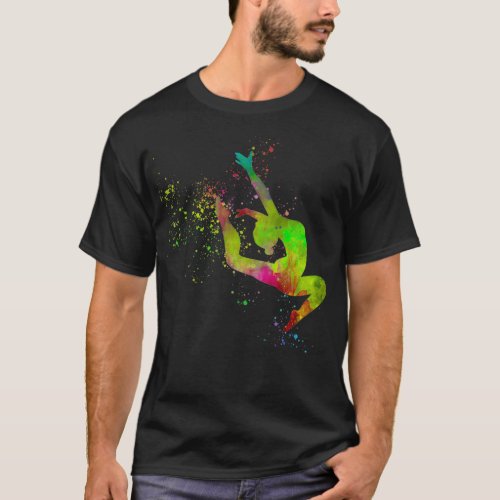 Rhythmic gymnastics competition in watercolor 12 T_Shirt