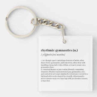 Rhythmic Gymnastics Definition Keychain