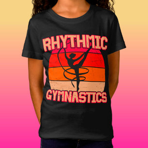 Rhythmic Gymnastics Distressed Orange and Red T-Shirt