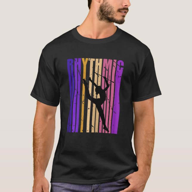 Rhythmic Gymnastics Female Gymnast Inspiring Queen T-Shirt (Front)