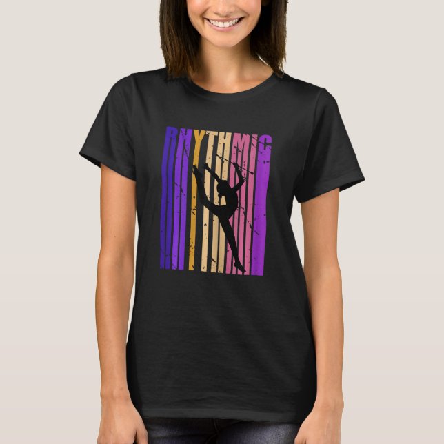 Rhythmic Gymnastics Female Gymnast Inspiring Queen T-Shirt (Front)