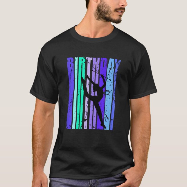 Rhythmic Gymnastics Girl Baton Twirler Teen Daught T-Shirt (Front)