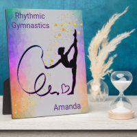 Rhythmic Gymnastics Girls Ribbon Plaque