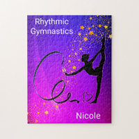 Rhythmic Gymnastics Girls Ribbon Puzzle