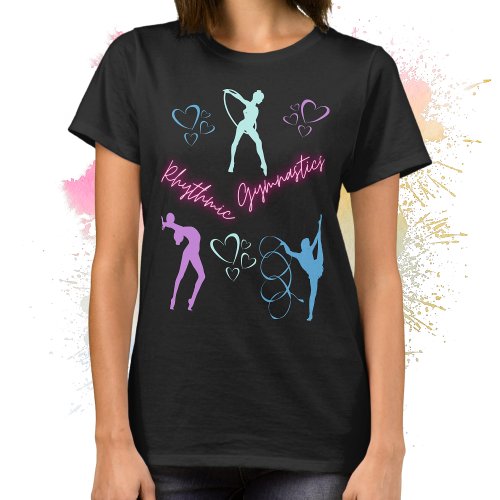 Rhythmic Gymnastics Hoop Ribbon and Ball   T_Shirt