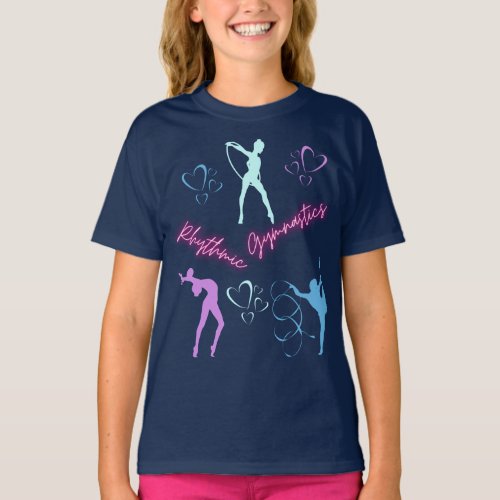 Rhythmic Gymnastics Hoop Ribbon and Ball T_Shirt